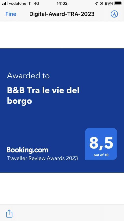 B&B Tra Le Vie Del Borgo Весте Екстериор снимка